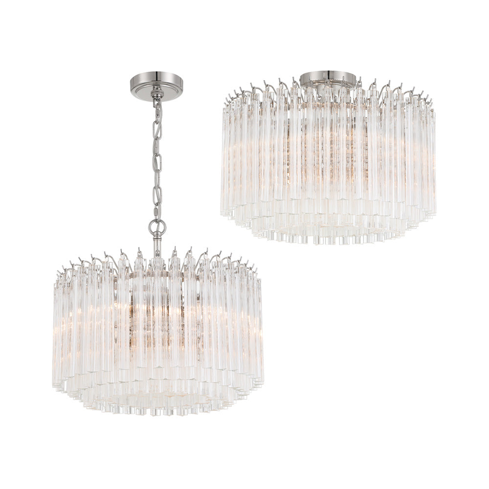 Lofton Semi Flush Mount Ceiling Light in Detail.