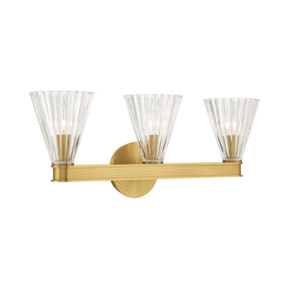Lotus Cone Bath Vanity Light in Luxe Gold.