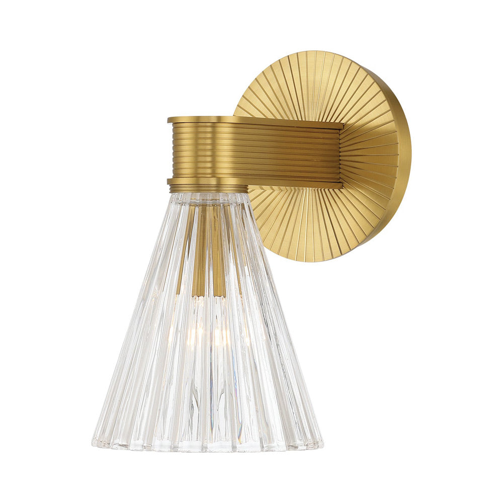 Lotus Cone Wall Light in Luxe Gold.