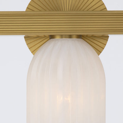 Lotus Cylinder Bath Vanity Light in Detail.