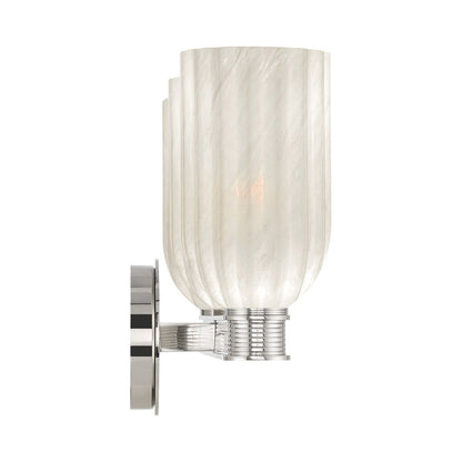 Lotus Cylinder Bath Vanity Light in Detail.