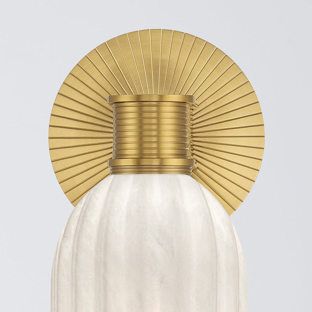 Lotus Cylinder Wall Light in Detail.