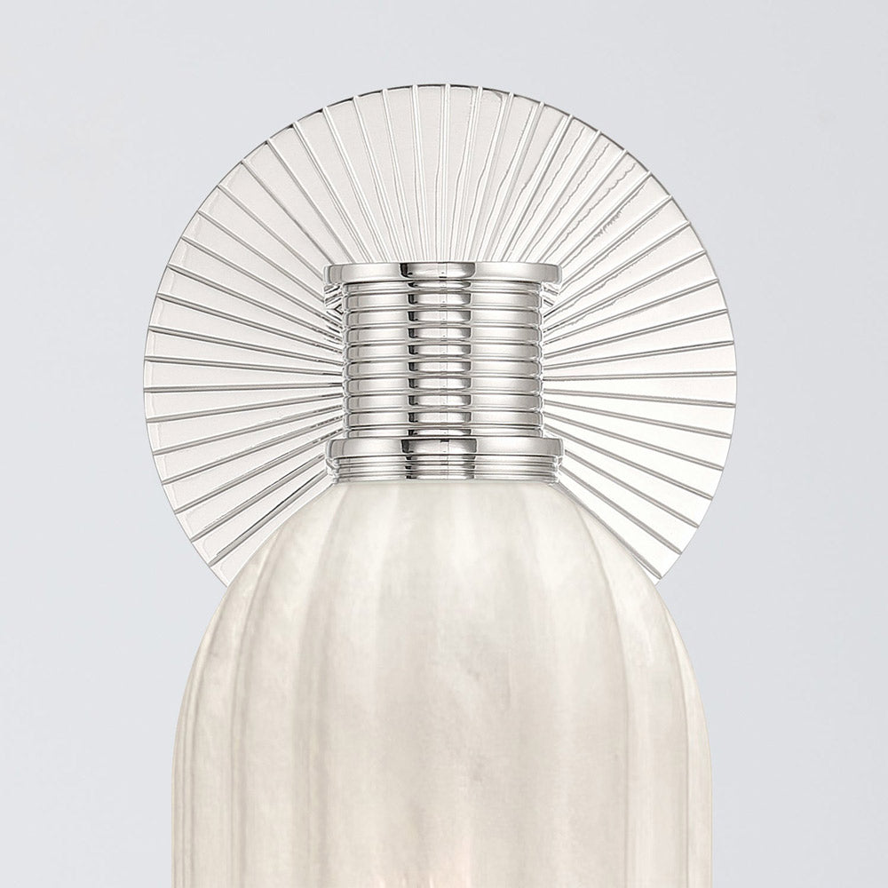 Lotus Cylinder Wall Light in Detail.