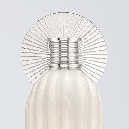 Lotus Cylinder Wall Light in Detail.