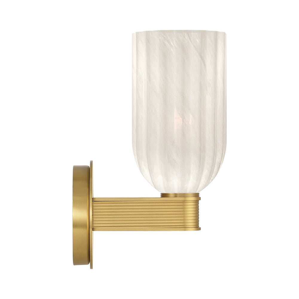 Lotus Cylinder Wall Light in Detail.