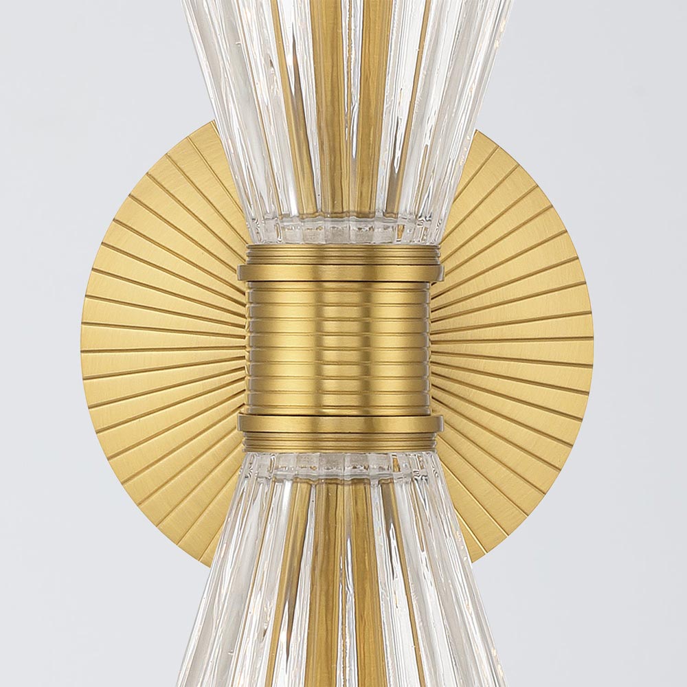 Lotus Double Cone Wall Light in Detail.