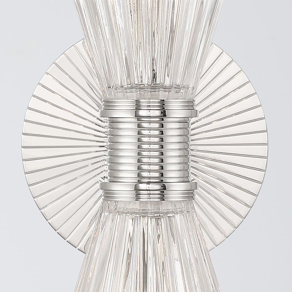 Lotus Double Cone Wall Light in Detail.