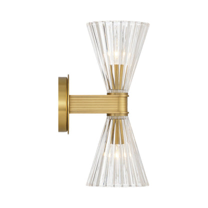 Lotus Double Cone Wall Light in Detail.