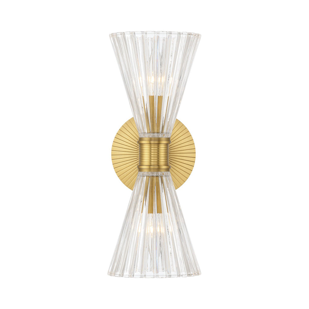 Lotus Double Cone Wall Light in Detail.