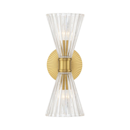 Lotus Double Cone Wall Light in Detail.
