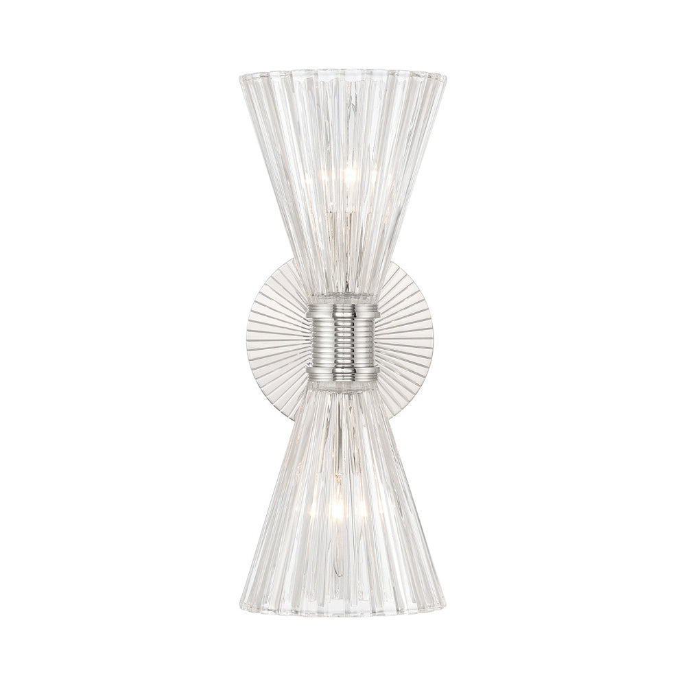 Lotus Double Cone Wall Light in Detail.