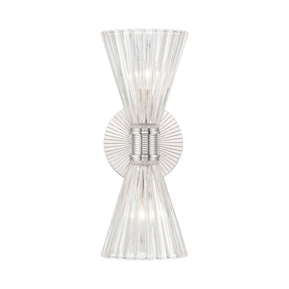 Lotus Double Cone Wall Light in Detail.