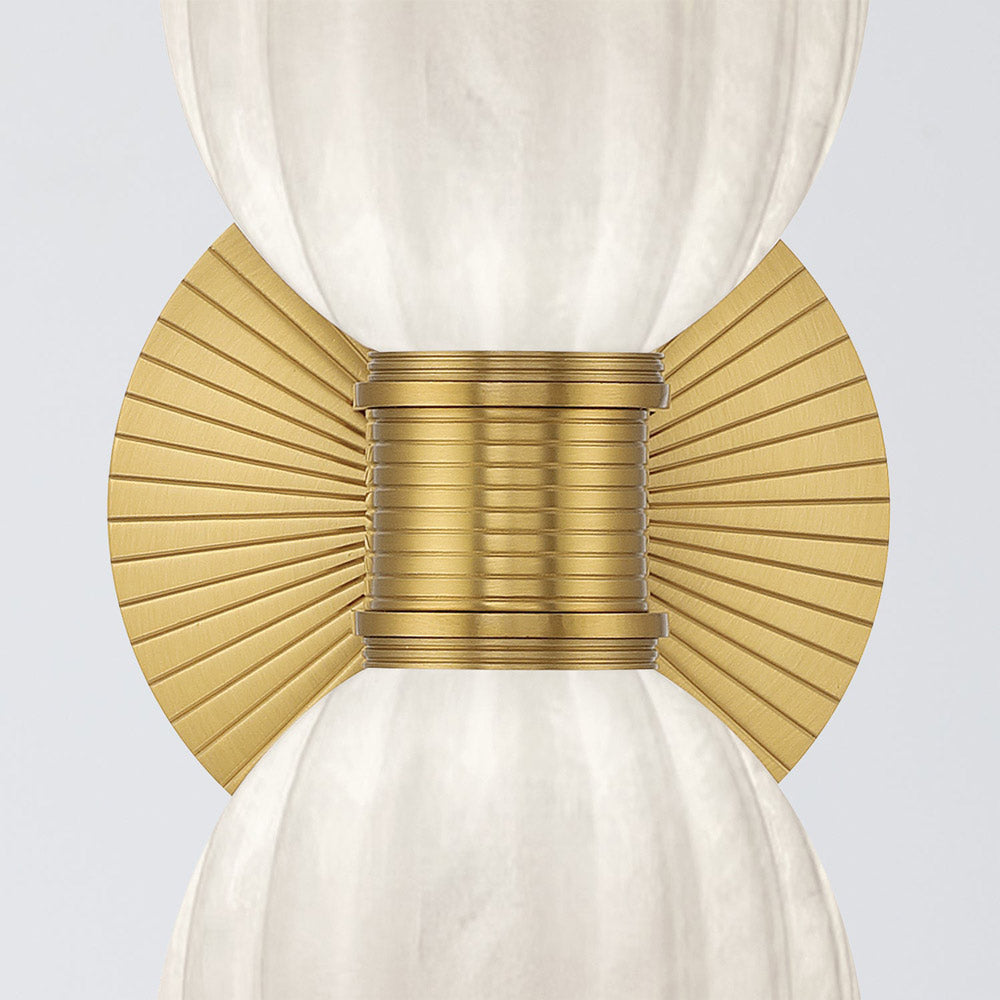 Lotus Double Cylinder Wall Light in Detail.