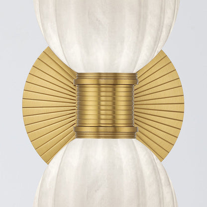 Lotus Double Cylinder Wall Light in Detail.