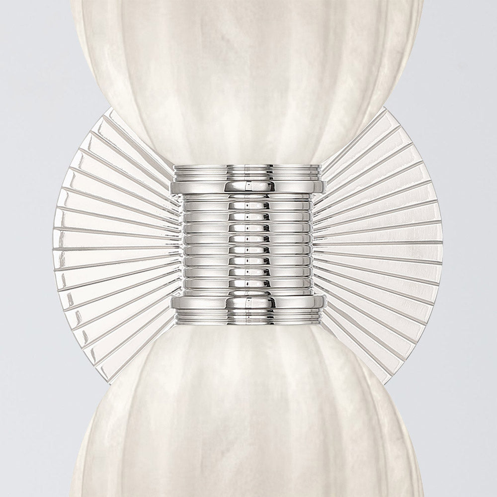 Lotus Double Cylinder Wall Light in Detail.