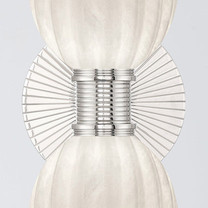 Lotus Double Cylinder Wall Light in Detail.