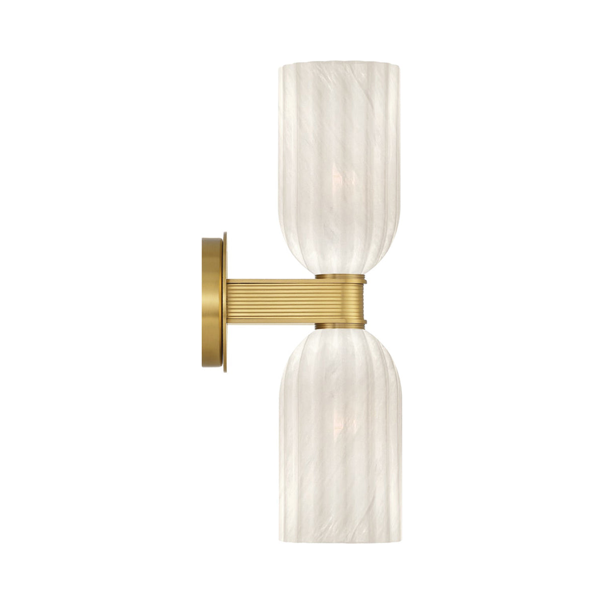 Lotus Double Cylinder Wall Light in Detail.