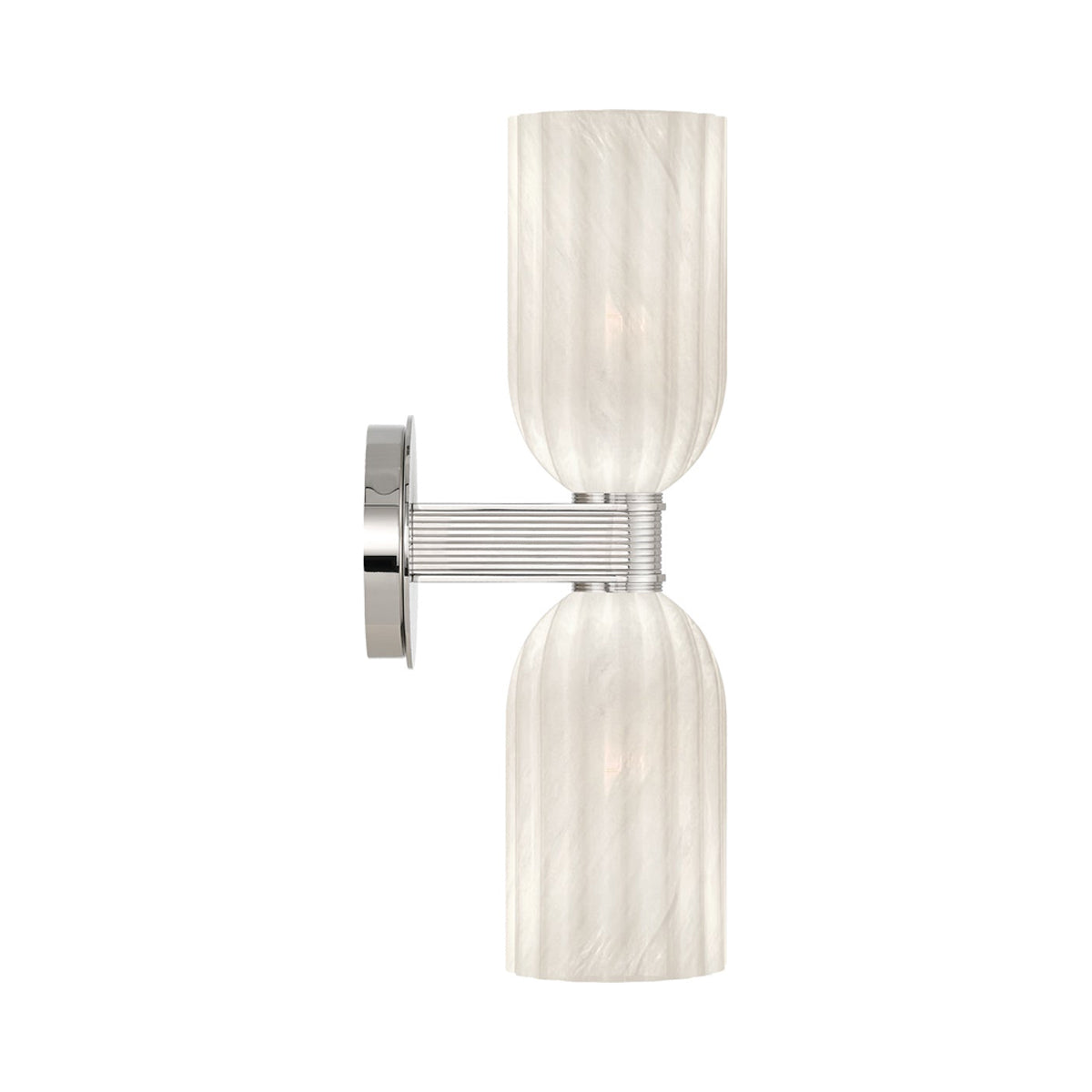 Lotus Double Cylinder Wall Light in Detail.