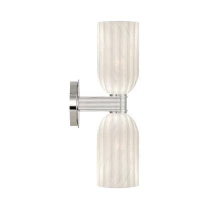 Lotus Double Cylinder Wall Light in Detail.