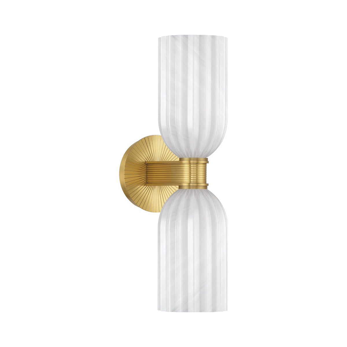 Lotus Double Cylinder Wall Light in Detail.