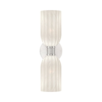 Lotus Double Cylinder Wall Light in Detail.