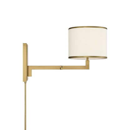 Madison Wall Light in Aged Brass.