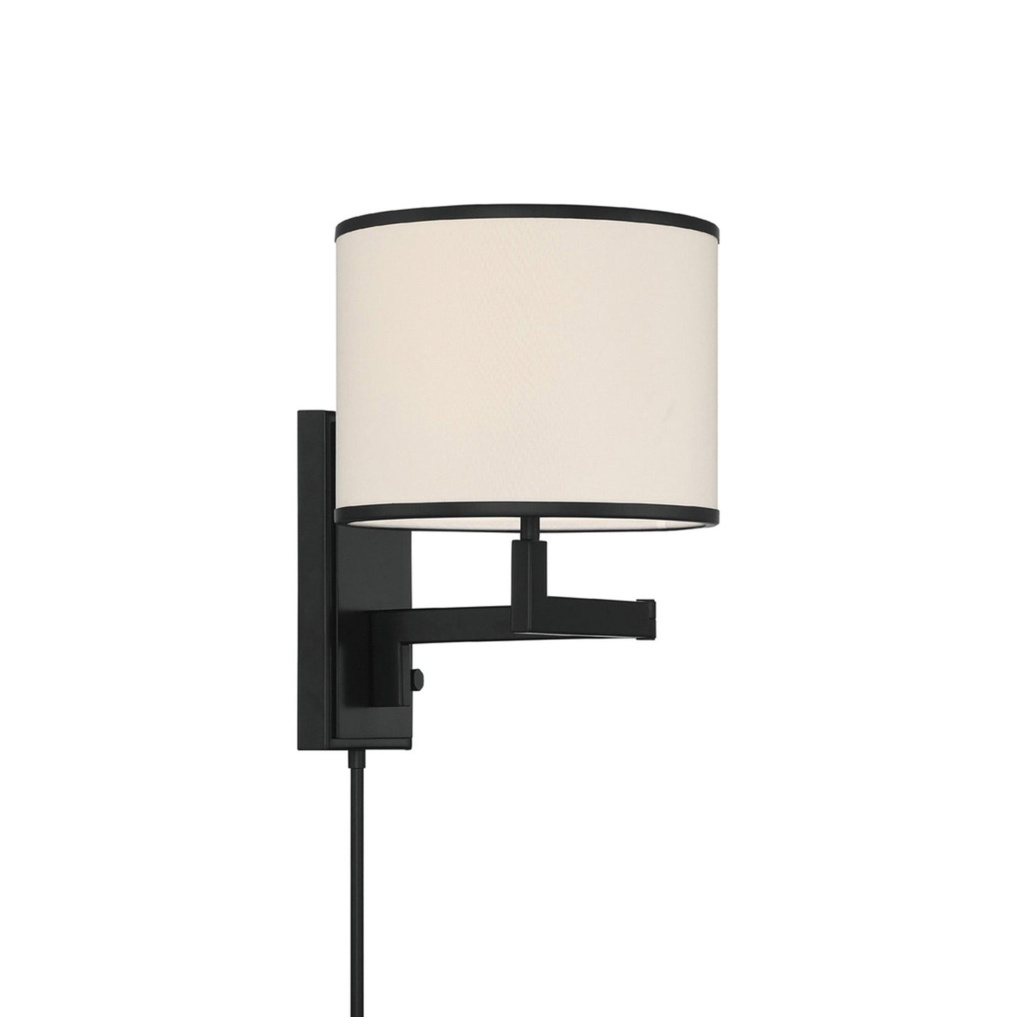 Madison Wall Light in Matte Black.