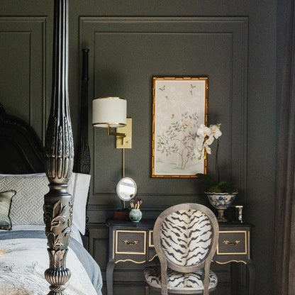 Madison Wall Light in bedroom.