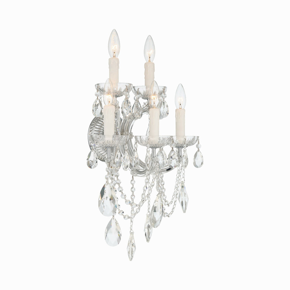 Maria Theresa Crystal Wall Light in Detail.