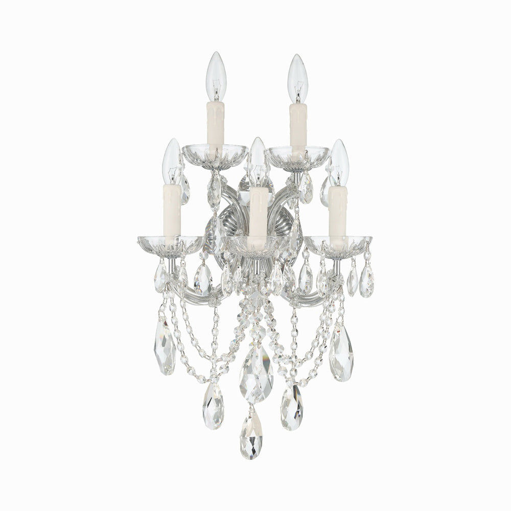 Maria Theresa Crystal Wall Light in Detail.
