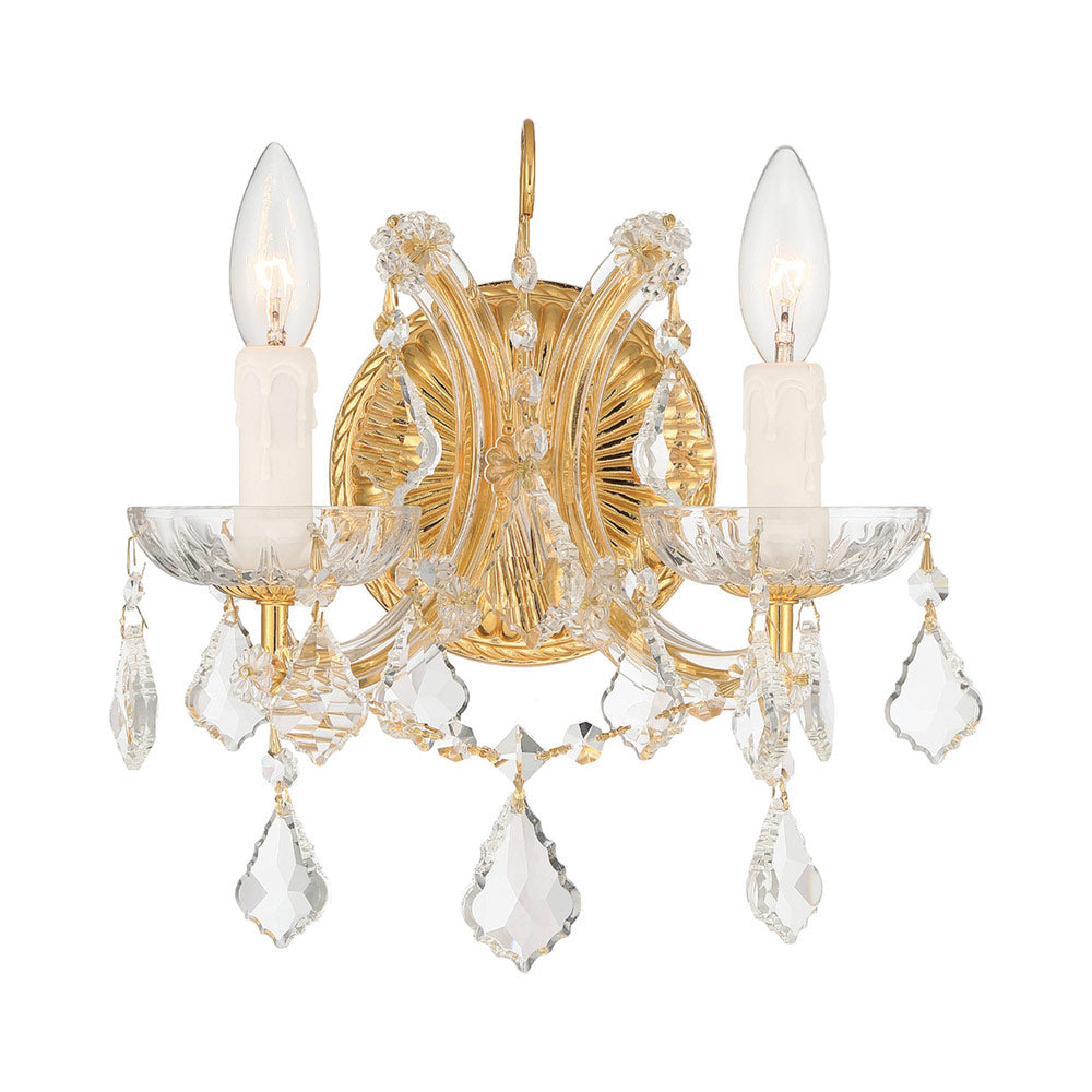 Maria Theresa Wall Light in Gold (2-Light).