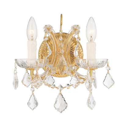Maria Theresa Wall Light in Gold (2-Light).