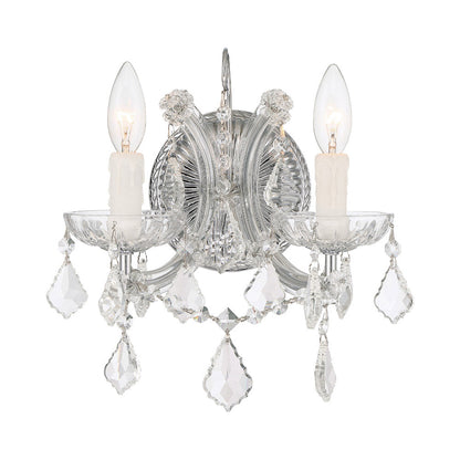 Maria Theresa Wall Light in Polished Chrome (2-Light).