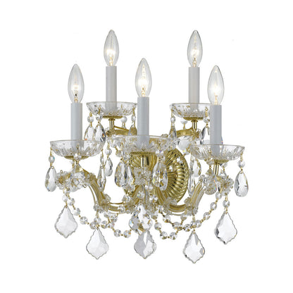 Maria Theresa Wall Light in Gold (5-Light).