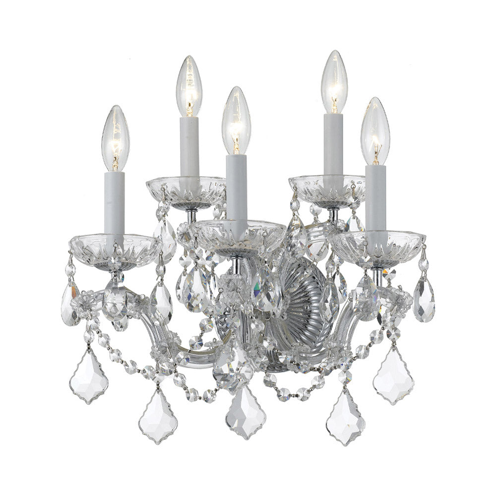 Maria Theresa Wall Light in Polished Chrome (5-Light).
