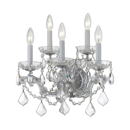 Maria Theresa Wall Light in Polished Chrome (5-Light).