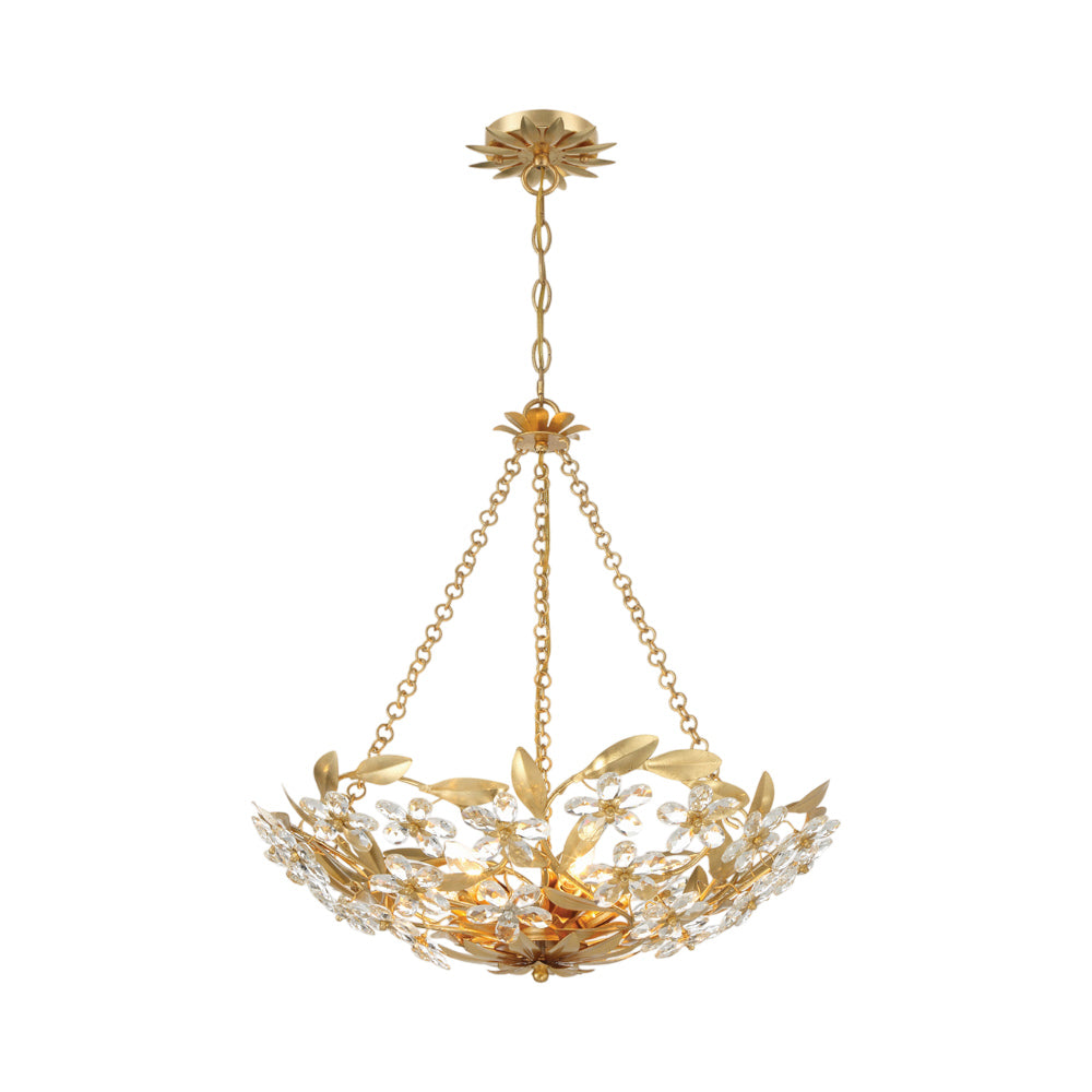 Marselle Chandelier in Antique Gold.
