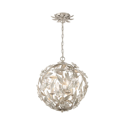 Marselle Mini Pendant Light in Antique Silver.