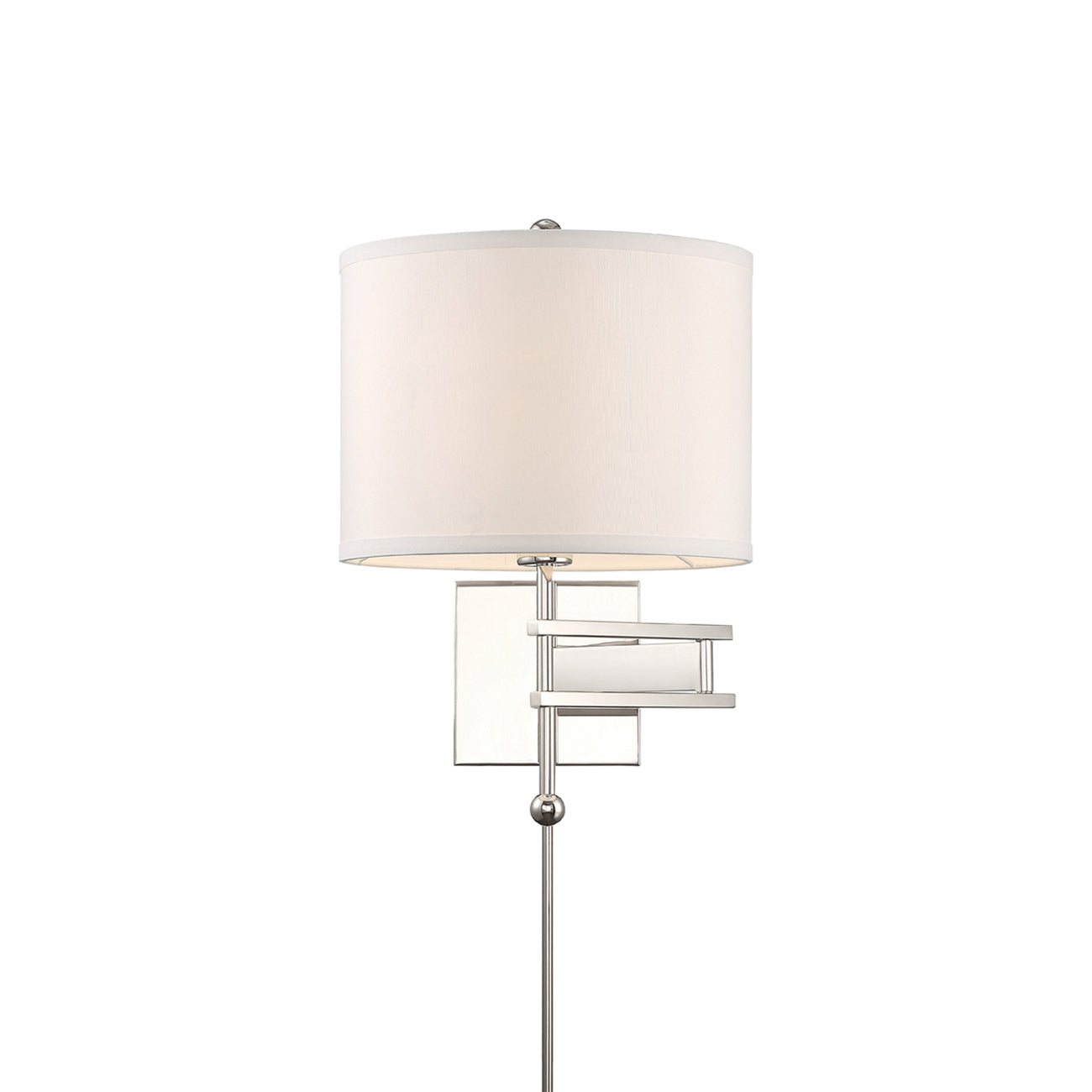 Marshall Wall Light in Polished Nickel.