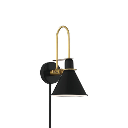 Medford Wall Light in Matte Black.