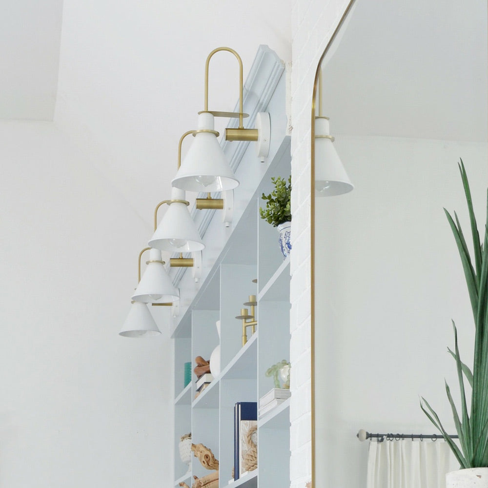 Medford Wall Light in living room.