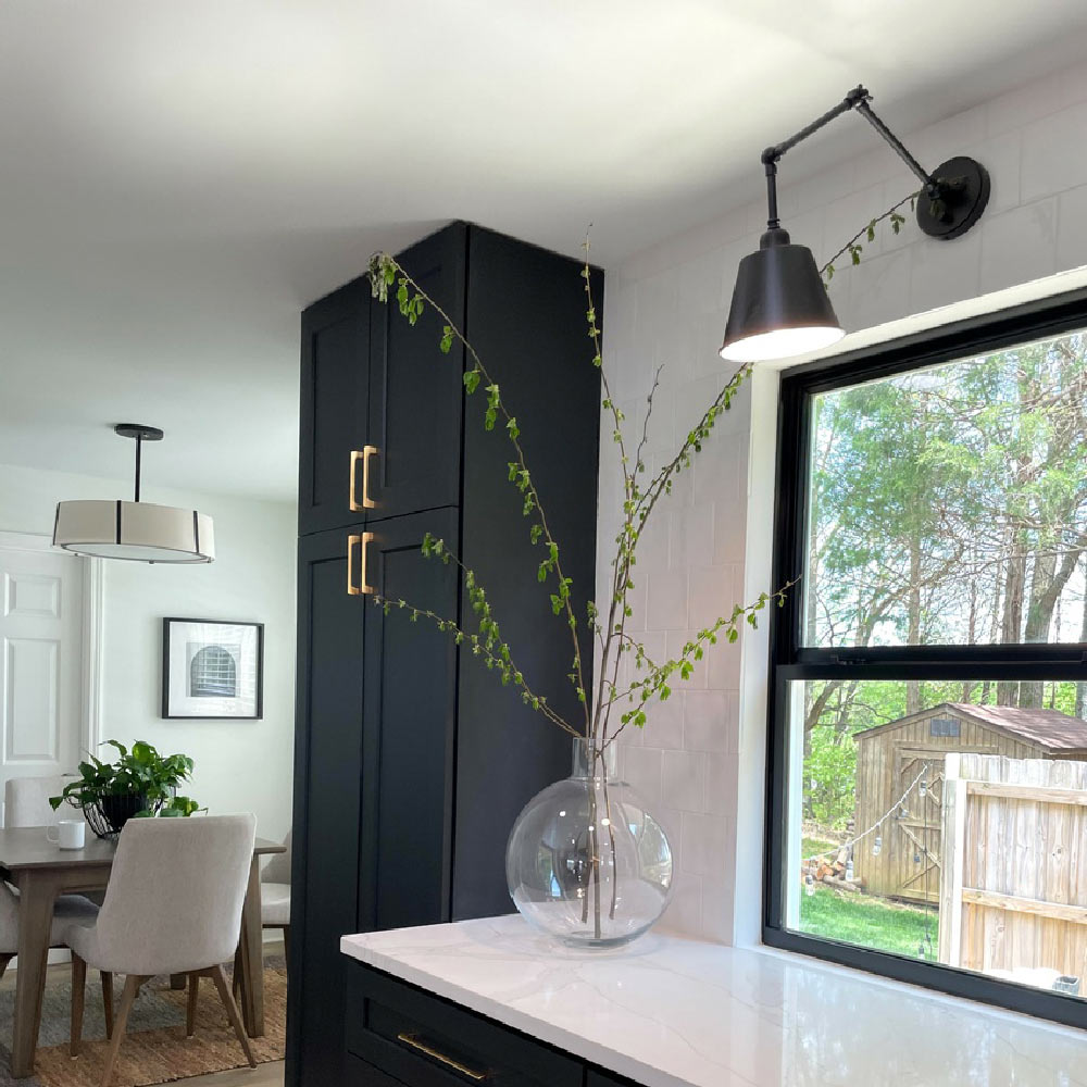 Mitchell Wall Light in living room.