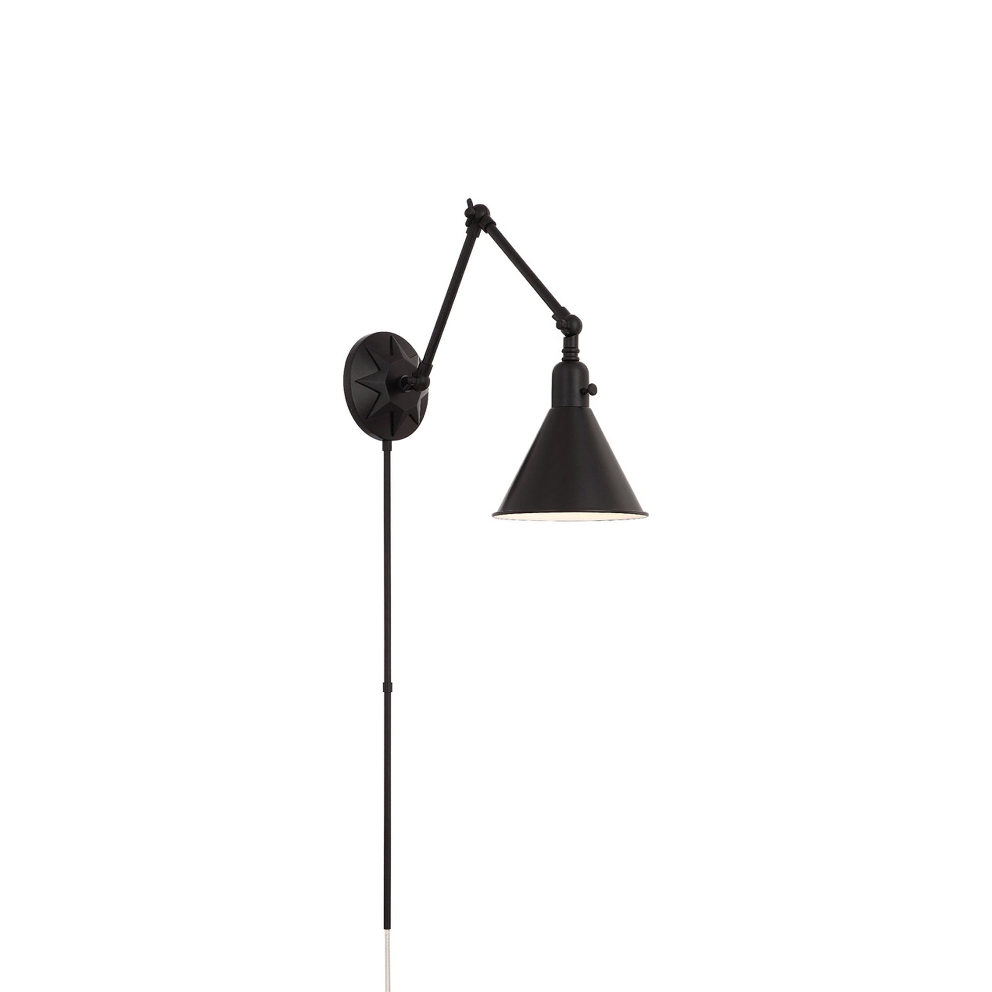 Morgan Wall Light in Matte Black (24-Inch).