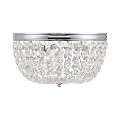 Nola Flush Mount Ceiling Light in Polished Chrome (3-Light).