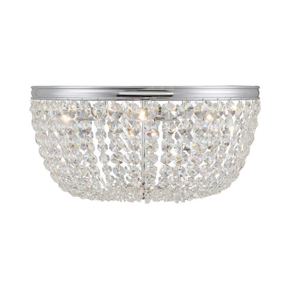 Nola Flush Mount Ceiling Light in Polished Chrome (5-Light).