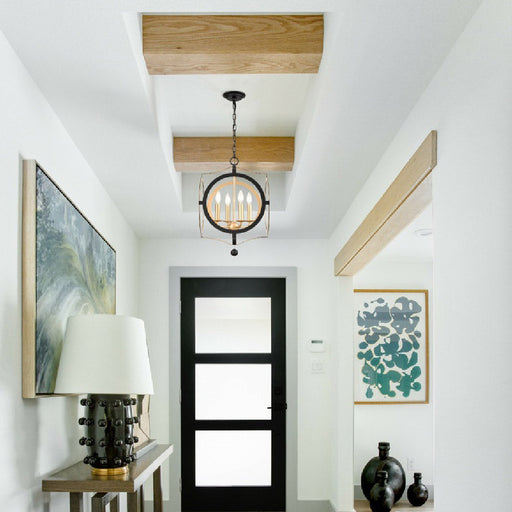 Odelle Chandelier in living room.