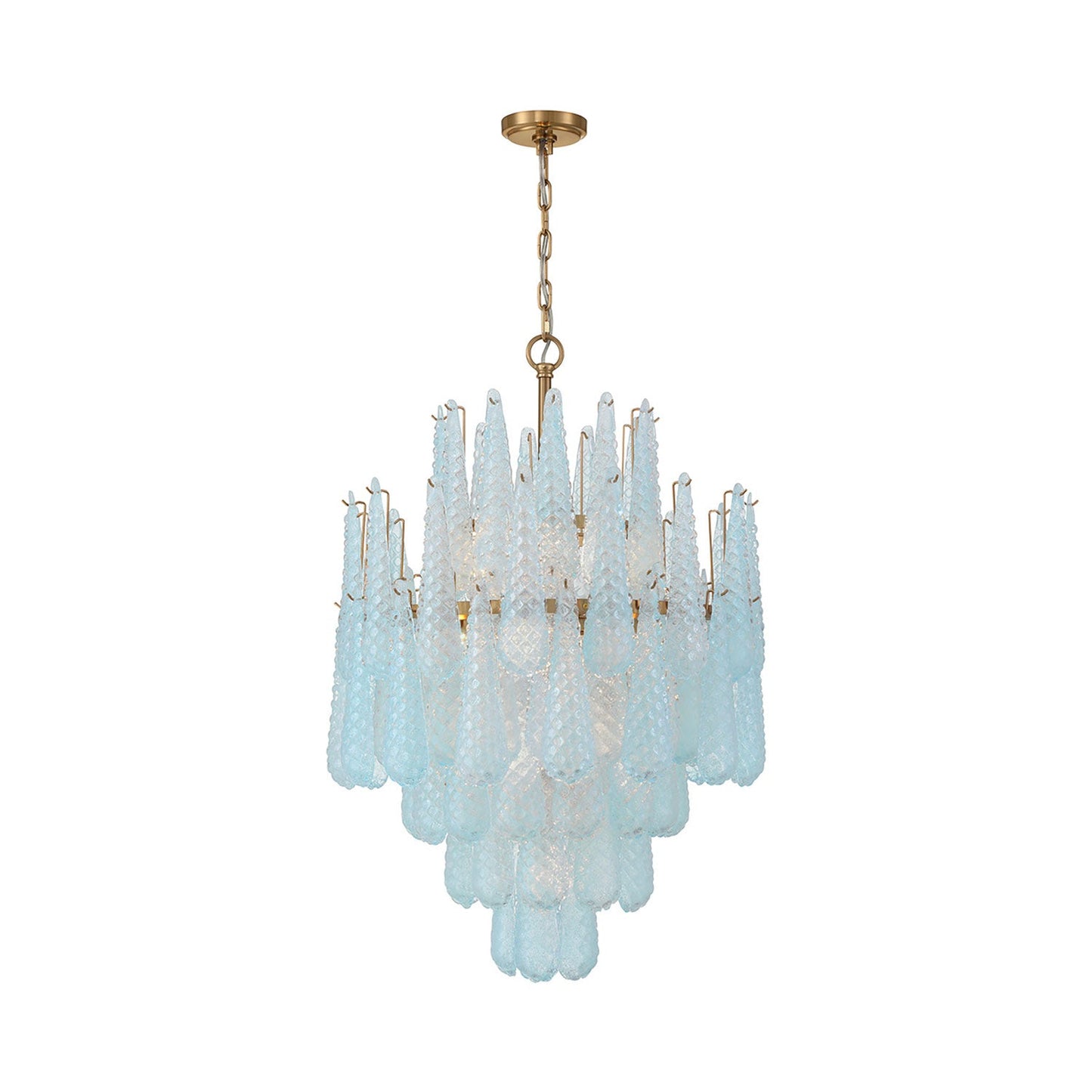 Ollie Chandelier in Blue (16-Light).