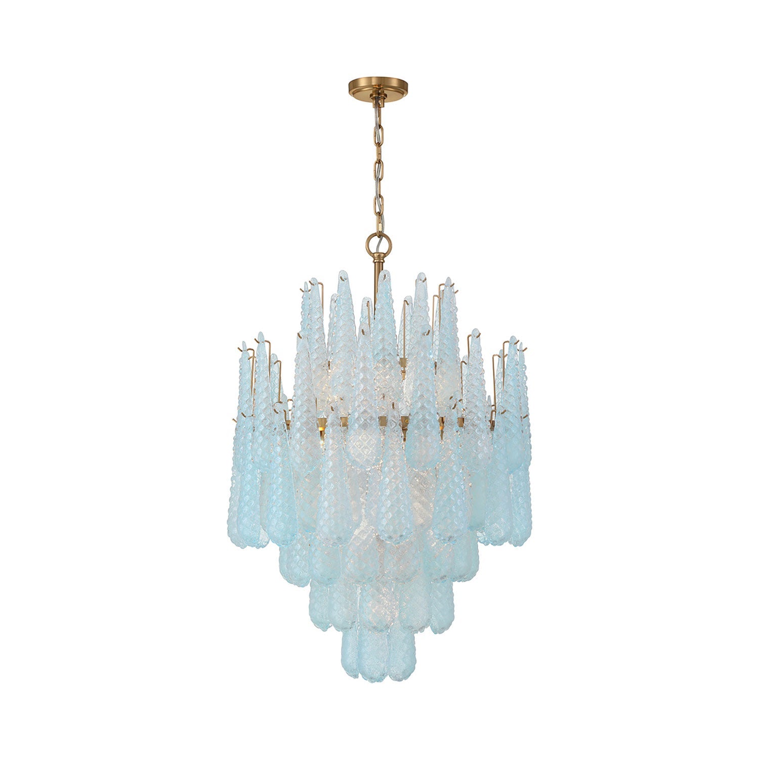 Ollie Chandelier in Blue (16-Light).