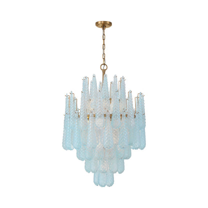 Ollie Chandelier in Blue (16-Light).