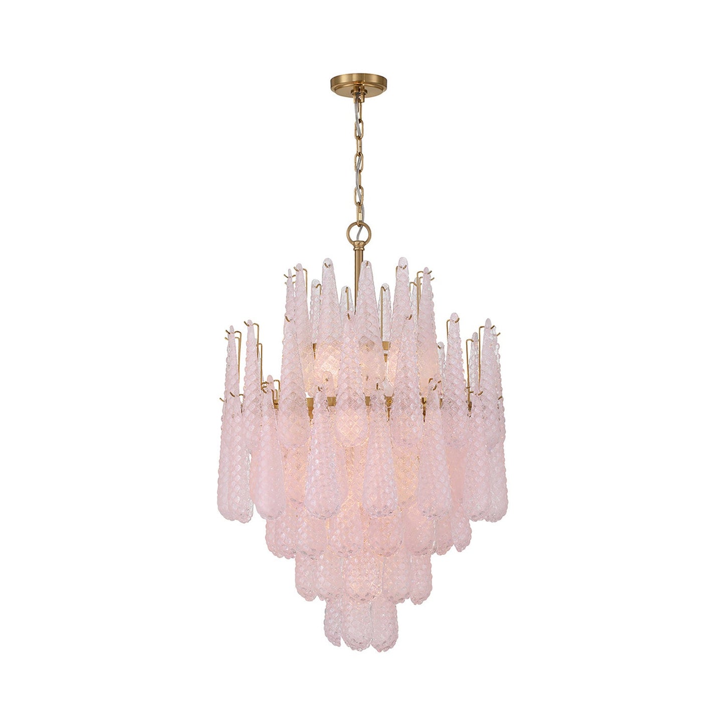 Ollie Chandelier in Blush (16-Light).